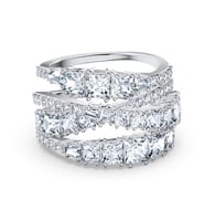 خاتم فضي سوارفسكي