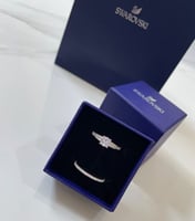 خاتم قطعتين سوارفسكي