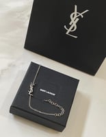 سوار سان لوران فضي