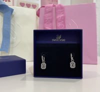 اقراط ميلينا فضي سوارفسكي