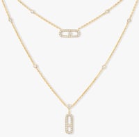 قلادة ميسيكا ذهبي