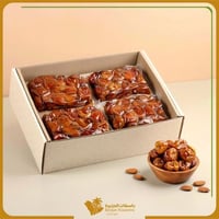 تمر سكري القصيم 5 نجوم باللوز ربع كيلو - مكنوز