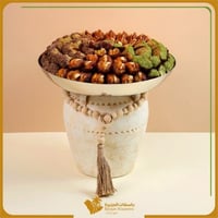 تمر مجدول وسكري محشي - صينية تراثية