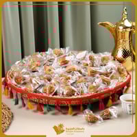 سكري القصيم مفتل مغلف - صينية خوص