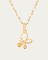 طقم مجوهرات بديل الذهب للأطفال ببريق الذهب