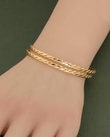 بناجر مبرومة بلمعة الذهب/ 2 حبة