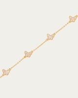 اسوارة الفراشات المتلألئة لأناقة ناعمة ومُطعّمة با...