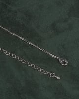 سلسال فضي ناعم زركون مع تعليقة الجاكور