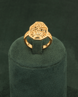 طقم مجوهرات 5 قطع بلمعة الذهب الوردي