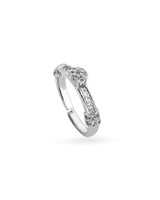 خاتم نسائي فاخر مرصع بفصوص الزركون