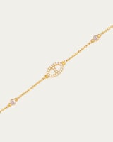 إسوارة خاتون نسائية ناعمة بحلية بيضوية مرصعة بالزر...