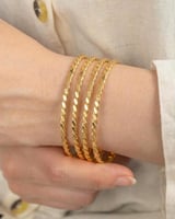 بناجر مبرومة بلمعة الذهب/ 2 حبة