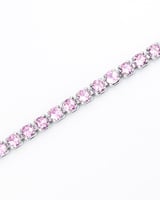 اسوارة تنس نسائية مزينة بفصوص الزركون البنفسجية