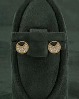 طقم شوكر مع ساعة تصميم ذهبي مرصع بفصوص الزركون