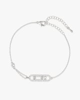 اسوارة زركون فضية بتصميم عالمي