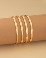 بناجر ذهبية للاطفال ستايل عصري - حبتين