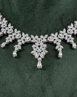 طقم مجوهرات زركون بلمعة الألماس الجذابة