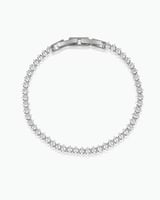 اسوارة نسائية تنس فضية مرصعة بالزركون