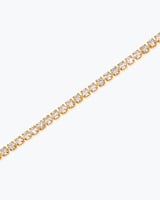 اسوارة يد تنس ذهبية للنساء مرصعة بالزركون