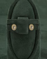 طقم شوكر سلسال وحلق مزين بالزركون تصميم ذهبي