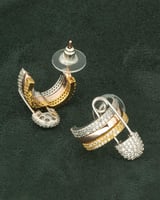 حلق بتصميم الدبوس تصميم فاخر بلمعة الألماس