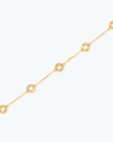 اسوارة الدوائر الذهبية المتألقة بالزركون