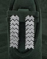 طقم اكسسوارات الزركون للمناسبات بلمعة الألماس