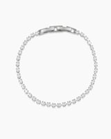 اسوارة يد تنس فضية للنساء مزينة بالزركون