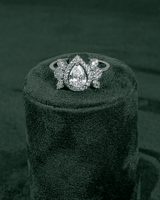 طقم اكسسوار بتصميم حبات المطر المصقولة بلمعة الألم...