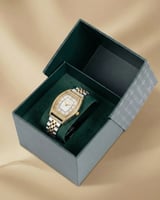 ساعة أصلية للنساء من خاتون بتصميم فضي ذهبي كلاسيكي