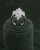 طقم مجوهرات نسائي مزين بالزركون للمناسبات