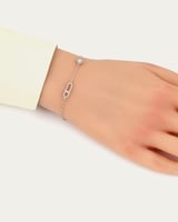 إسوارة خاتون نسائية ناعمة بتصميم أيقوني فضي