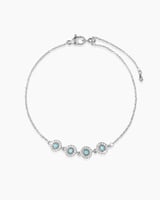 اسوارة نسائية ناعمة بتصميم الألماس لون فضي