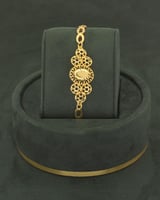 طقم مجوهرات بديل الذهب 5 قطع مع علبة فاخرة