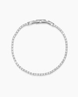 اسوارة تنس فضية بلمعة الألماس