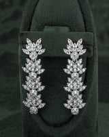 طقم مجوهرات للمناسبات بالزركون الفضي