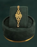 طقم اكسسوارات بلمعة الذهب ربطة فيونكة