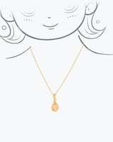 طقم مجوهرات بديل الذهب للأطفال مميز بقلادة أمي مرص...