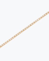 اسوارة يد تنس ذهبية للنساء بلمعة الألماس