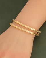 بناجر نسائية ناعمة 2 حبة- لون ذهبي عيار 14