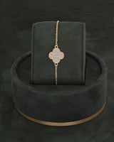 طقم زركون ناعم بالزركون لون ذهبي للخطوبة