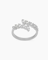 خاتم زركون نسائي تصميم ألماس انيق