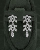 طقم شوكر فضي 5 قطع للنساء بالزركون