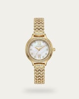 ساعة أصلية من خاتون تصميم ذهبي فاخر بلمعة الألماس