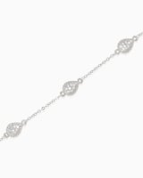 اسوارة نسائية ماسية بتصميم قطرة الندى المزينة بالز...