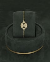 طقم زركون ناعم بالزركون ذهبي هدية تقدير