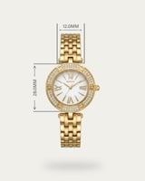 ساعة يد ذهبية للنساء من خاتون تصميم ملكي