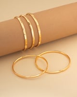 بناجر ذهبية للاطفال ستايل عصري - حبتين