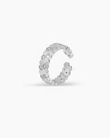 طقم اسوارة وخاتم فضي منقط بالزركون