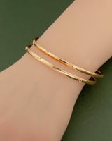 بناجر ذهبية ناعمة للنساء - 2 حبة